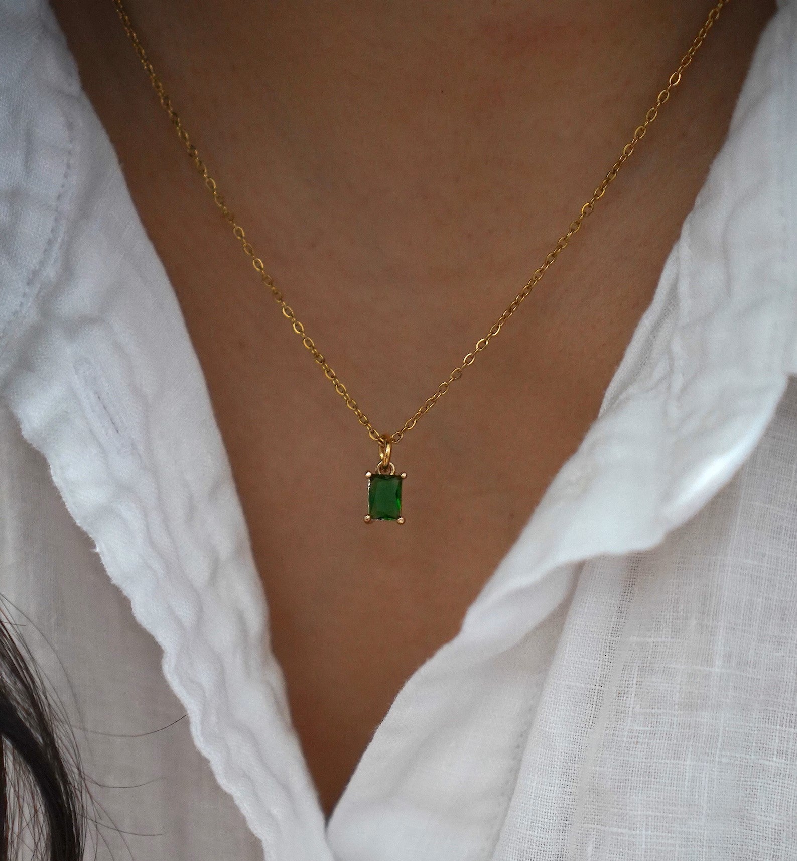 Yasmine Necklace | Waterproof 18k Gold-Plated with Diamond Simulants 2