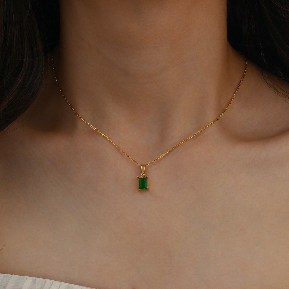 Yasmine Necklace | Waterproof 18k Gold-Plated with Diamond Simulants 3