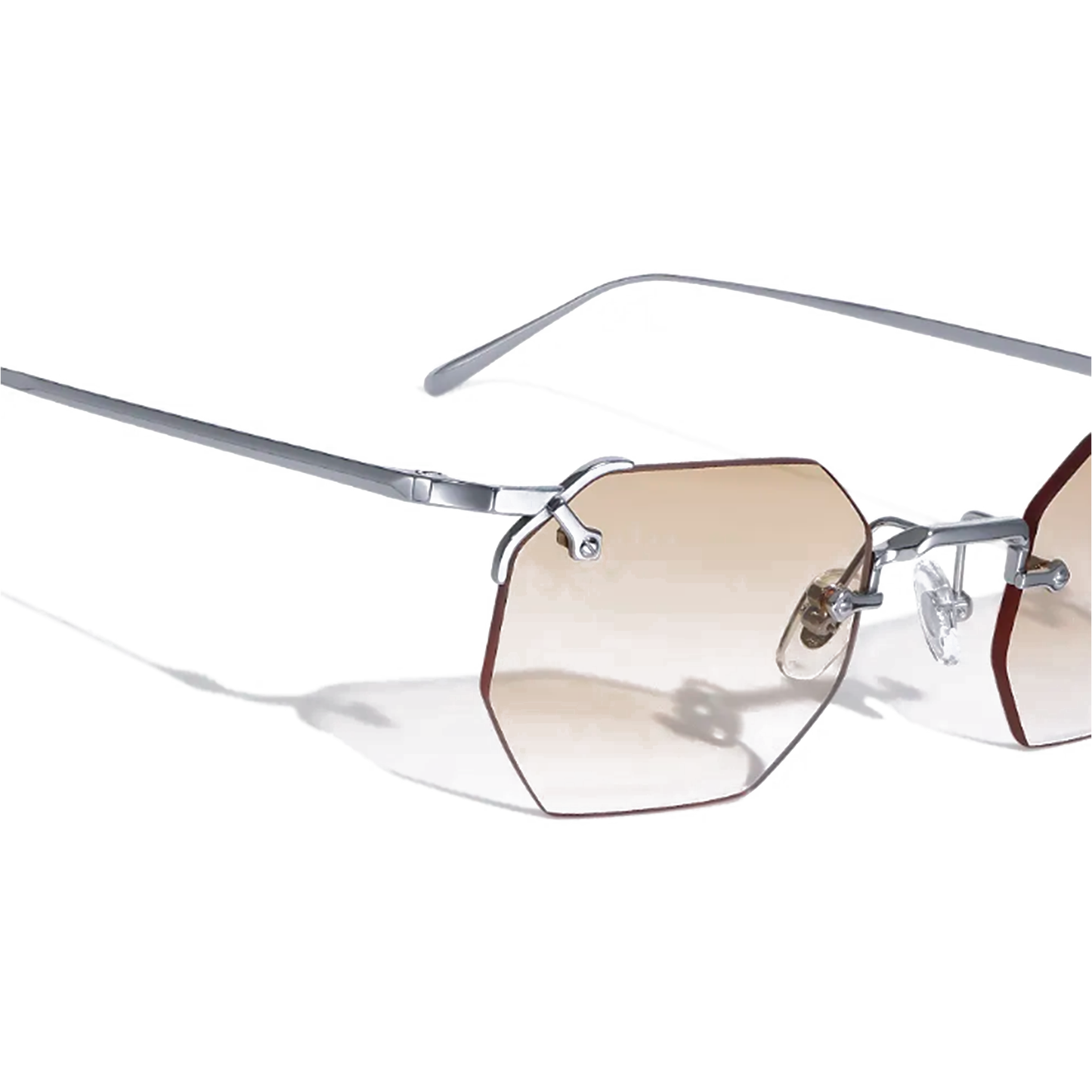 Occhiali da sole esagonali in metallo Aplos