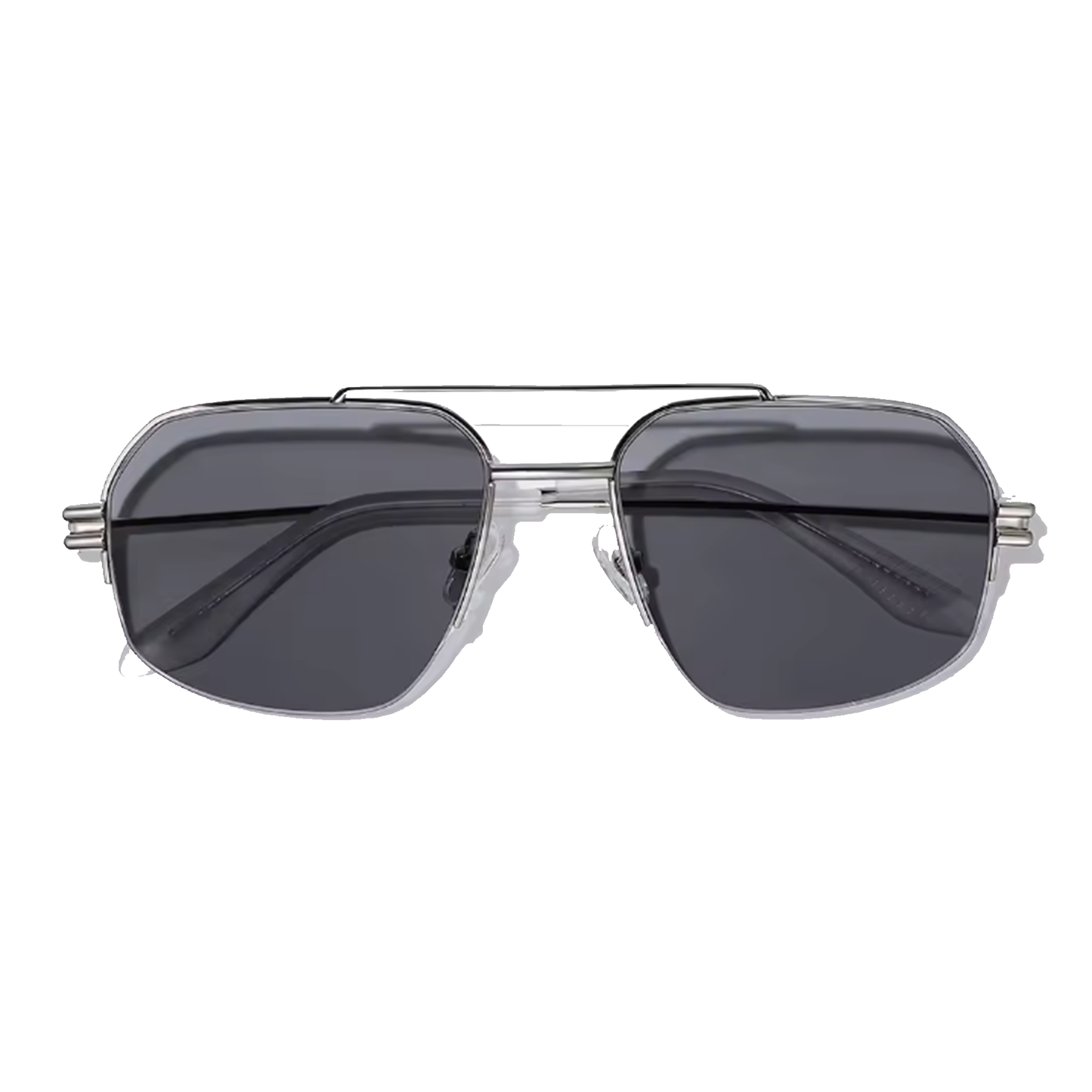 Lunettes de soleil aviateur noires audacieuses