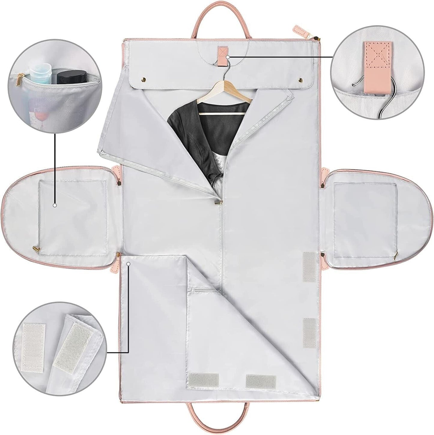 Garment Duffle Bag | Premium Faux Leather with Wrinkle-Free Design 3