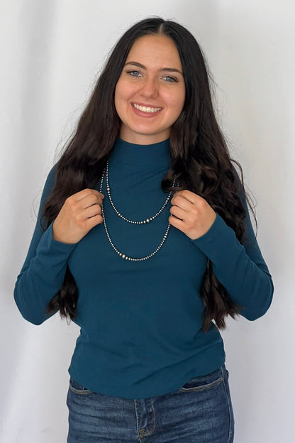 Graduated Sterling Pearl Necklace - 28 inch