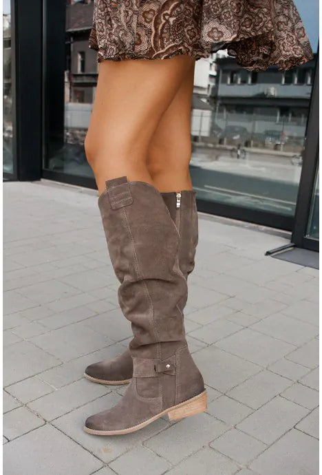 Knee High Boots | High Tube Design with Zipper Closure for Comfort 4