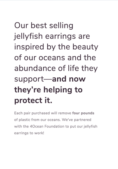 Sterling Silver Jellyfish Earrings with White Pearls