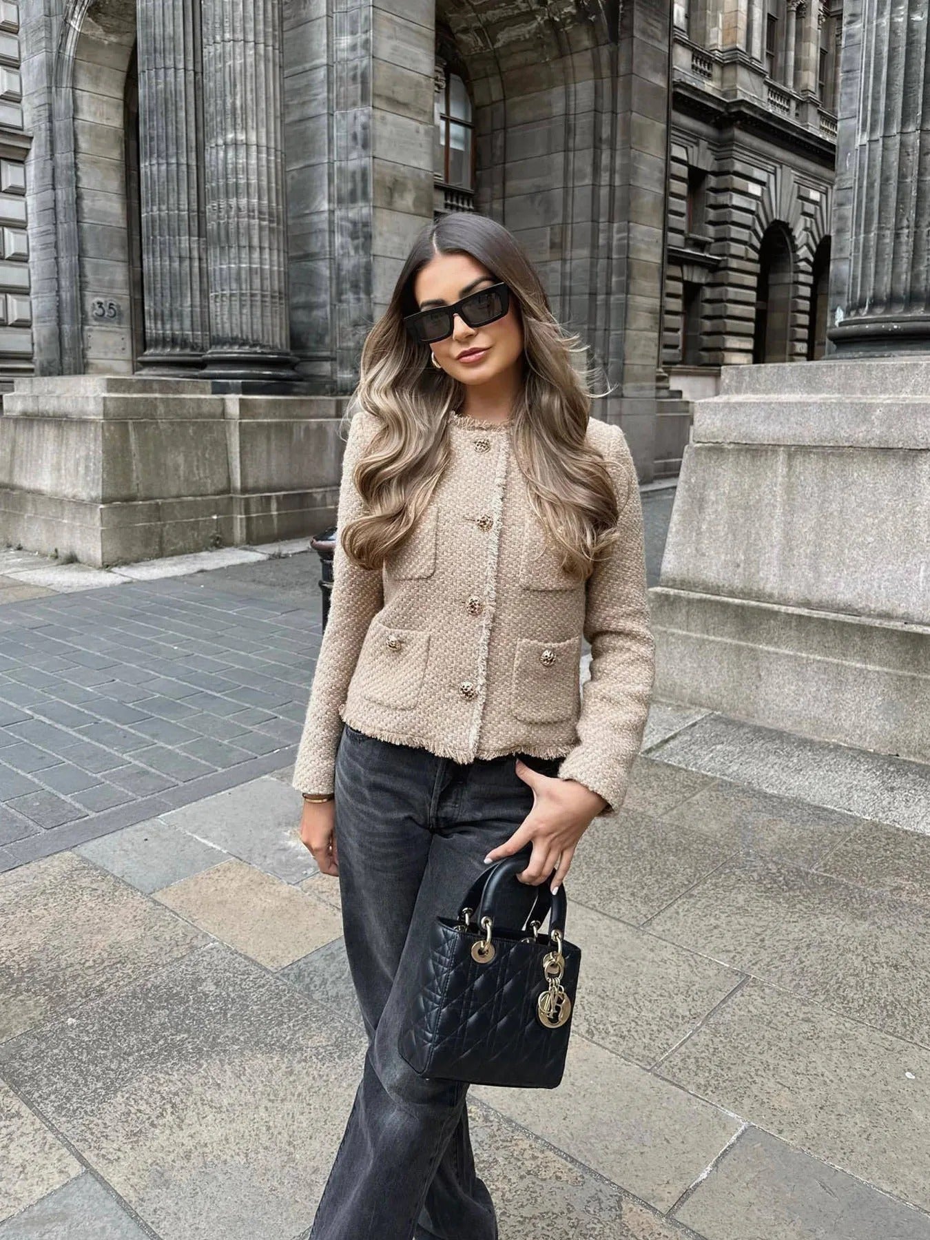 Cute Short Tweed Jacket