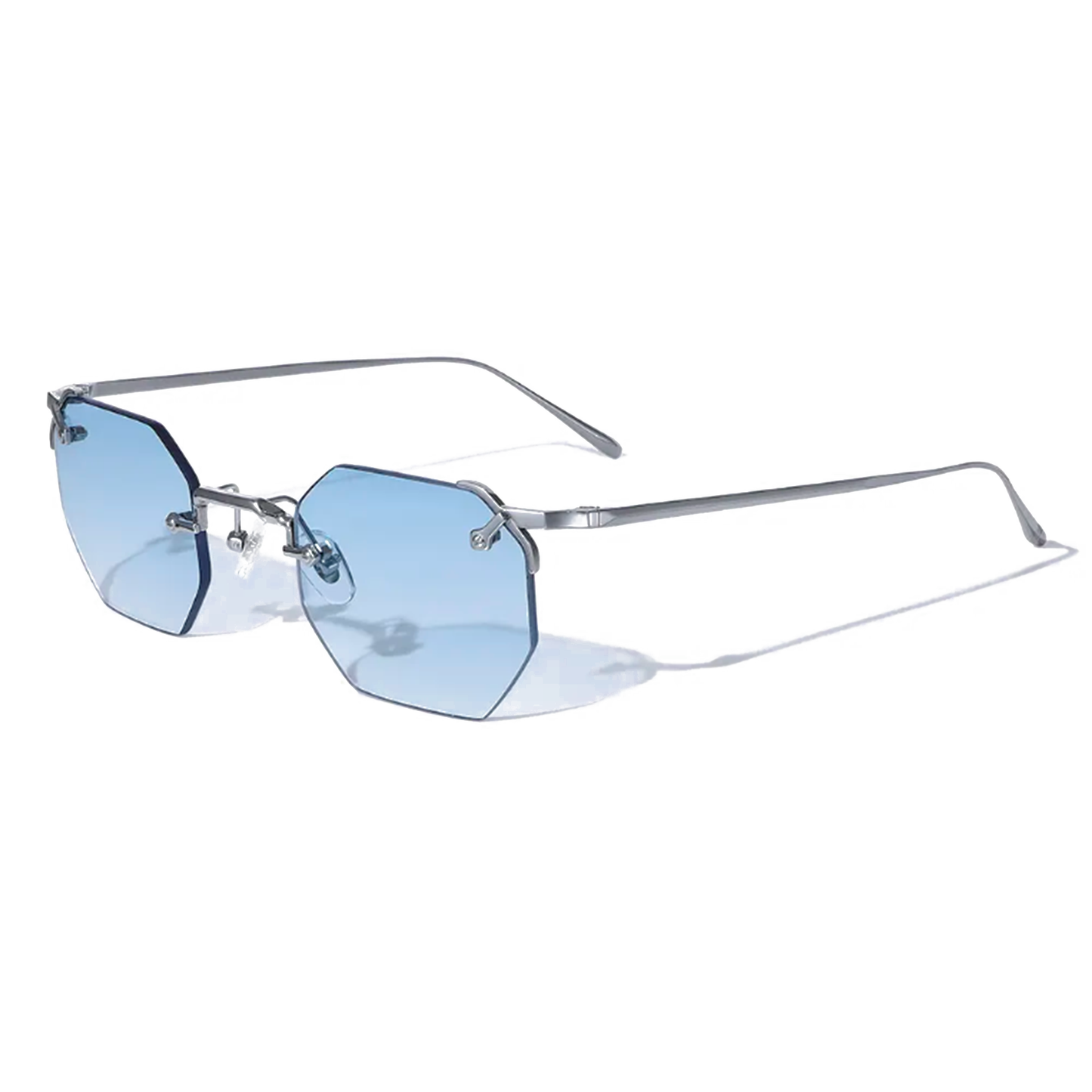 Lunettes de soleil hexagonales en métal Nero