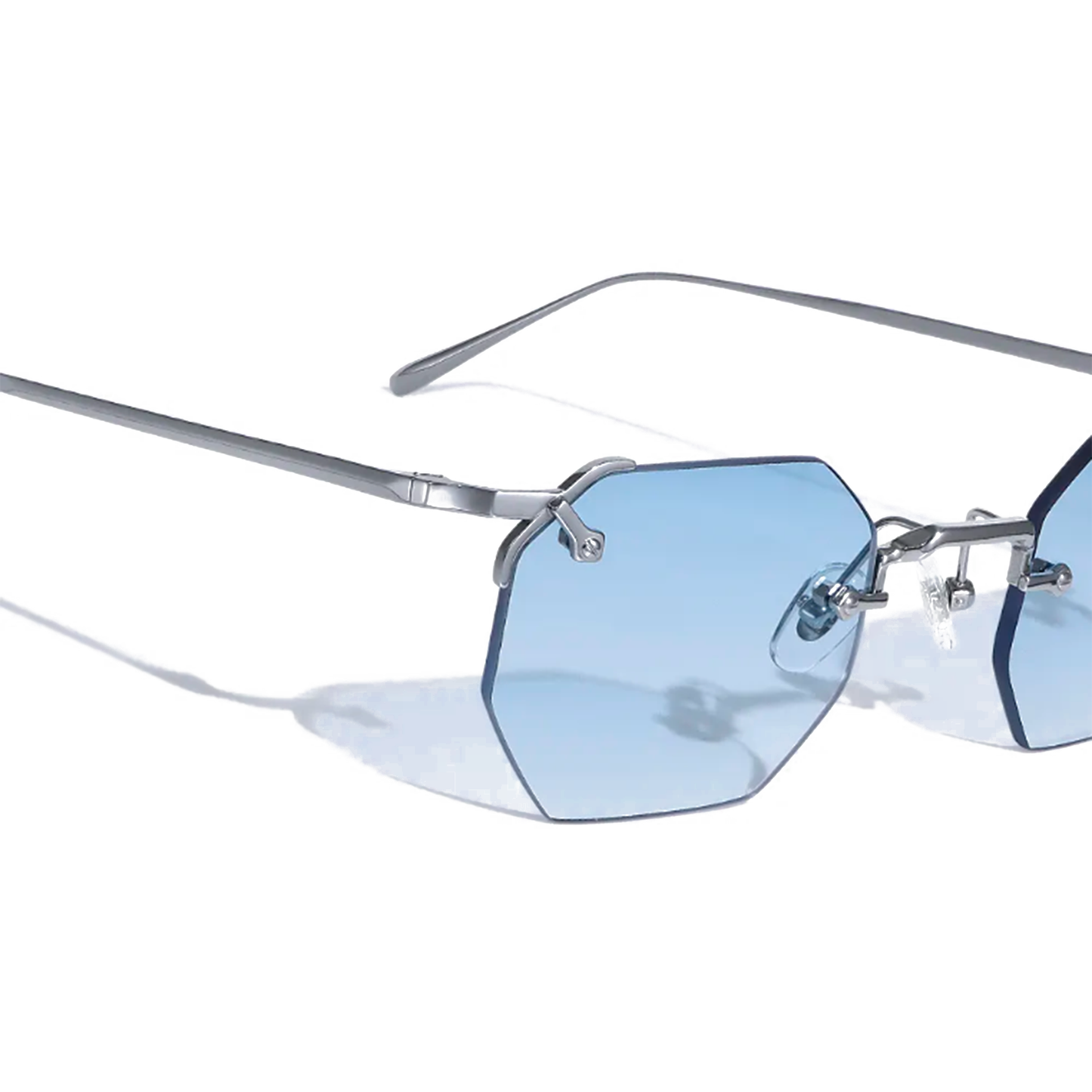 Lunettes de soleil hexagonales en métal Nero