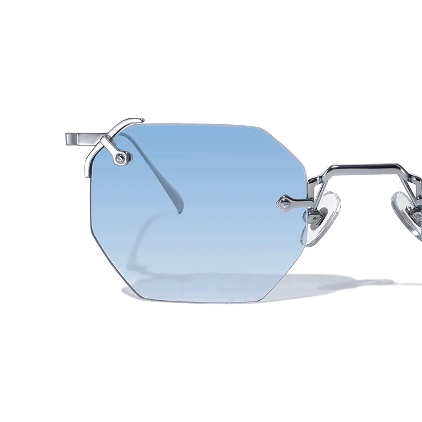 Lunettes de soleil hexagonales en métal Nero