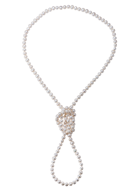 Collana di perle perfette extra lunga