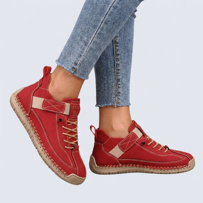 Men's Leather Orthopedic Sneakers | Elegant Wide Fit Trainers - View 5