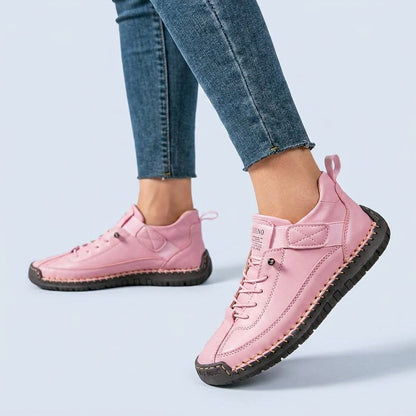 Men's Leather Orthopedic Sneakers | Elegant Wide Fit Trainers - View 8