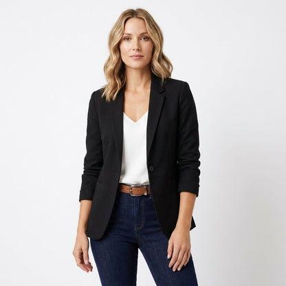 Elegant Tailored Blazer | Classic Fitted Silhouette - View 4