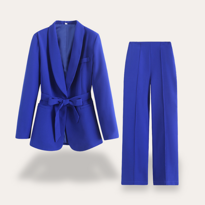 Tailored Blazer & Wide-Leg Pants Set | Elegant Two Piece Set - View 3