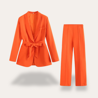 Tailored Blazer & Wide-Leg Pants Set | Elegant Two Piece Set - View 6