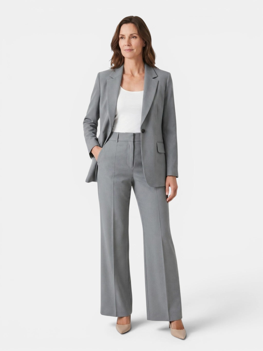 Elegant Women's Suit | Tailored Blazer and Trousers Set - View 10