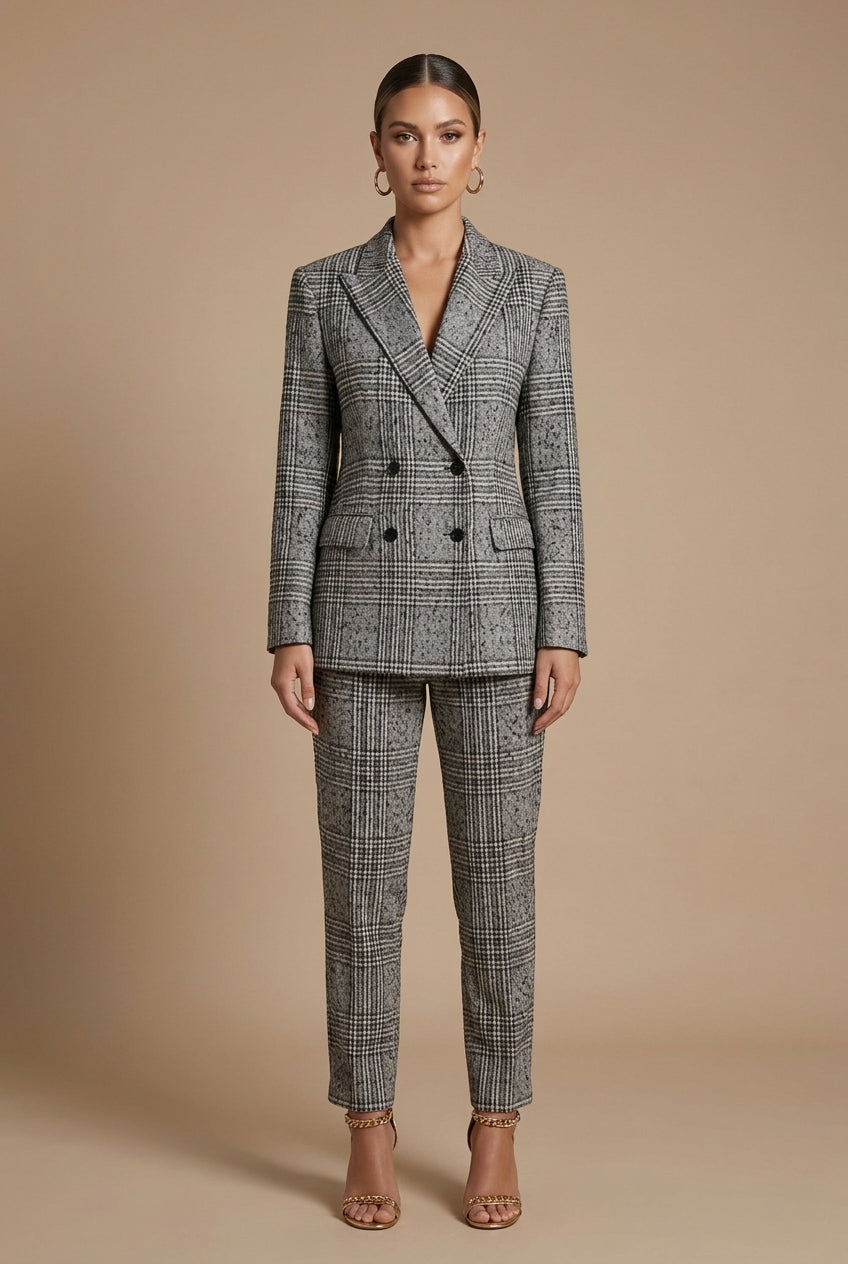 Plaid Blazer & Pants | Tailored Women's Suit - View 1
