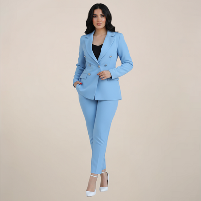 Tailored Women's Suit | Chic Blazer & Trouser Set - View 2
