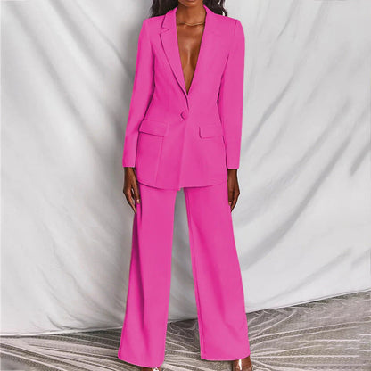 Tailored White Pantsuit | Elegant Blazer & Wide-Leg Trousers - View 5