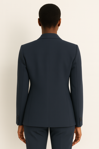 Tailored Trouser Suit | Elegant Straight-Leg Blazer Set - View 3