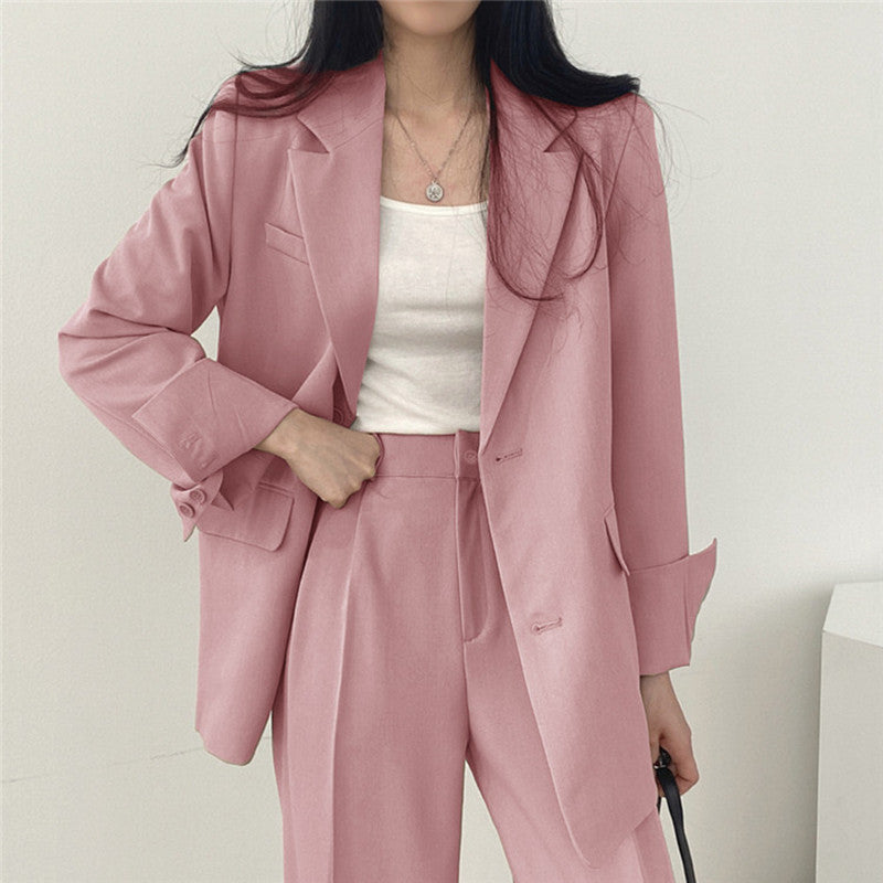 Tailored Blazer & Wide-Leg Pantsuit | Elegant Two-Piece Set - View 2