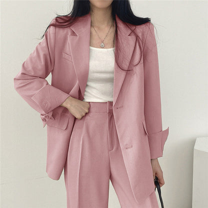 Tailored Blazer & Wide-Leg Pantsuit | Elegant Two-Piece Set - View 2