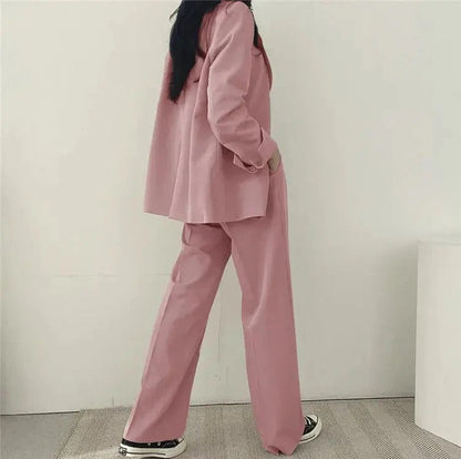 Tailored Blazer & Wide-Leg Pantsuit | Elegant Two-Piece Set - View 6