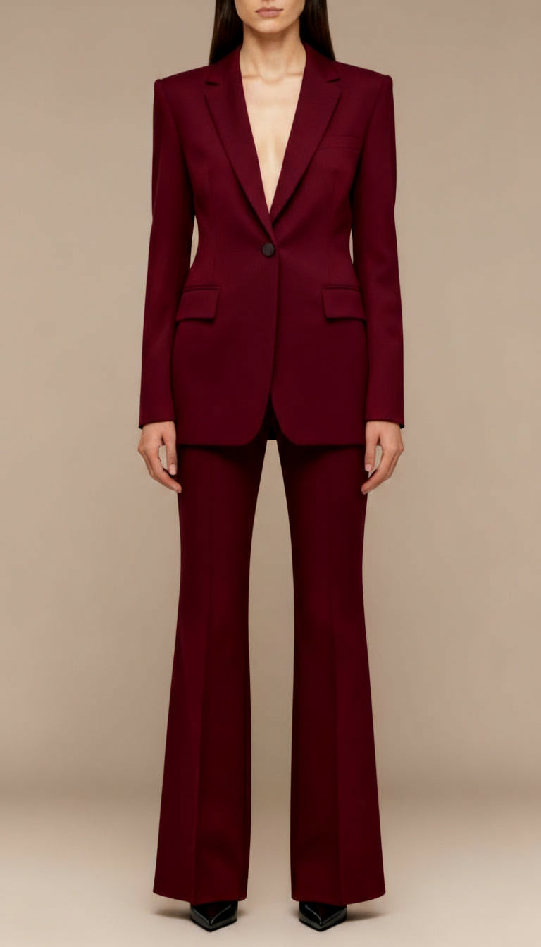 Tailored Women's Suit | Elegant Two-Piece Blazer Set - View 1