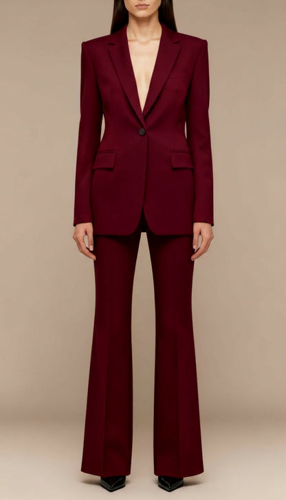 Tailored Women's Suit | Elegant Two-Piece Blazer Set - View 1