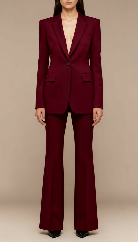 Tailored Women's Suit | Elegant Two-Piece Blazer Set - View 1