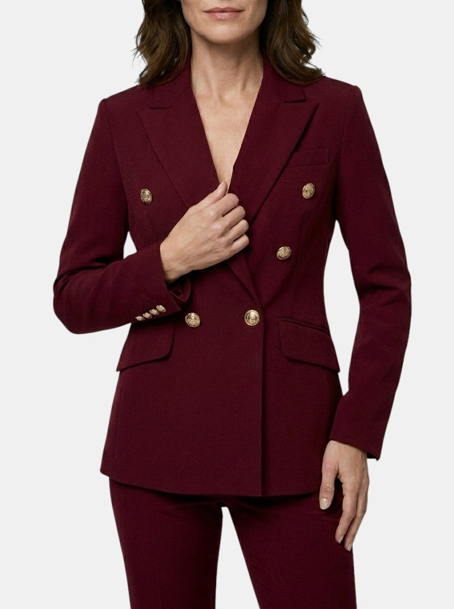 Tailored White Pantsuit | Elegant Double-Breasted Blazer Set - View 8