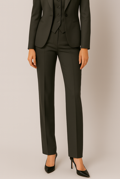 Elegant Three-Piece Women's Suit | Tailored Slim Fit - View 5