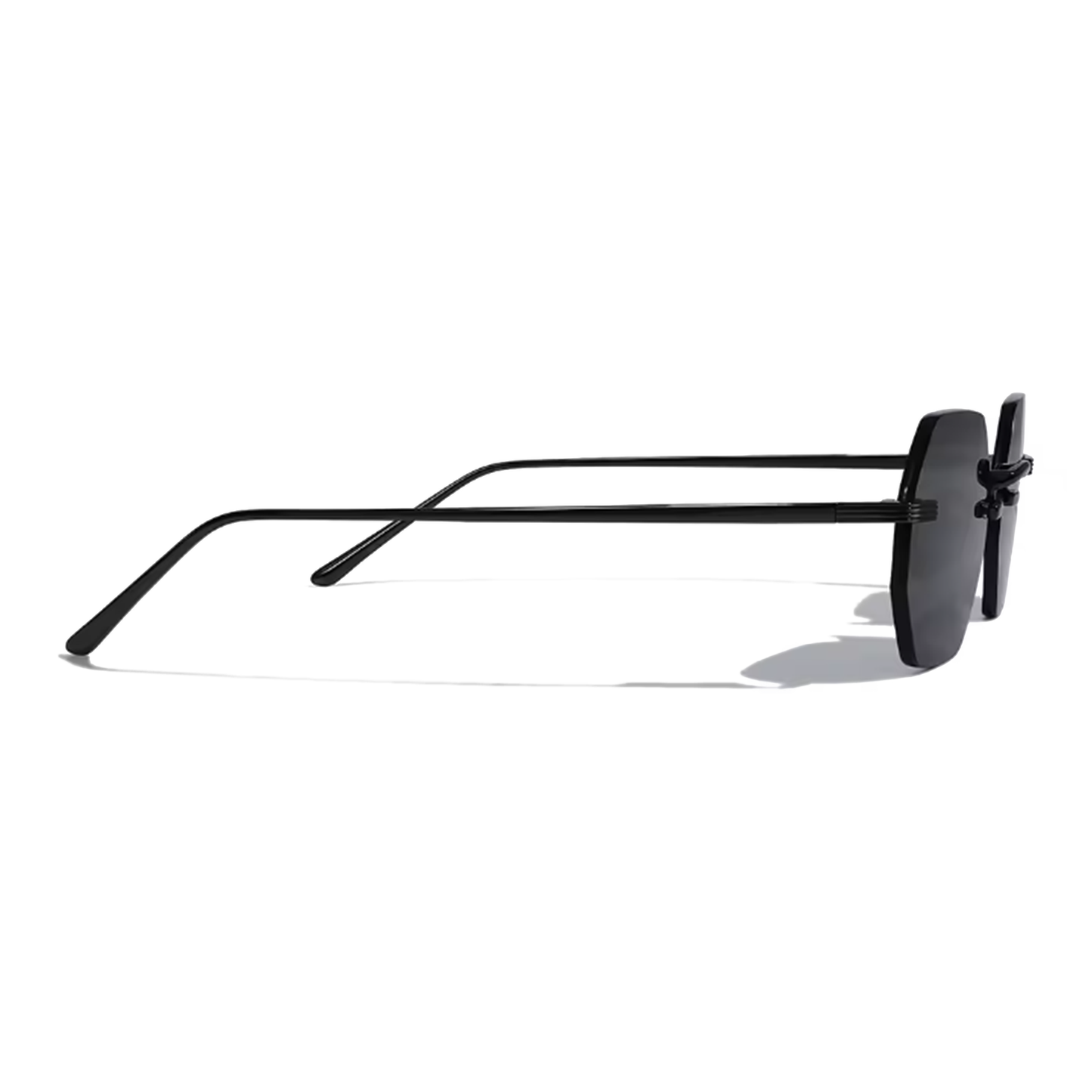 Vonne Hexagon Frameless Sunglasses