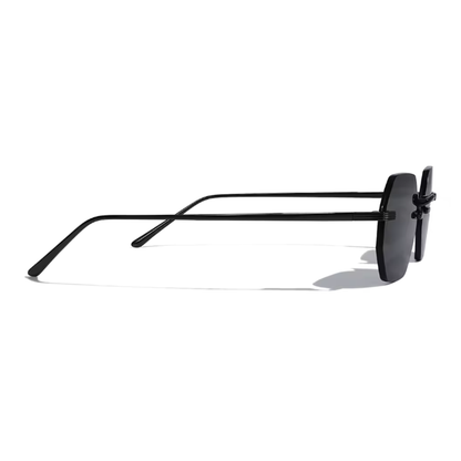 Vonne Hexagon Frameless Sunglasses