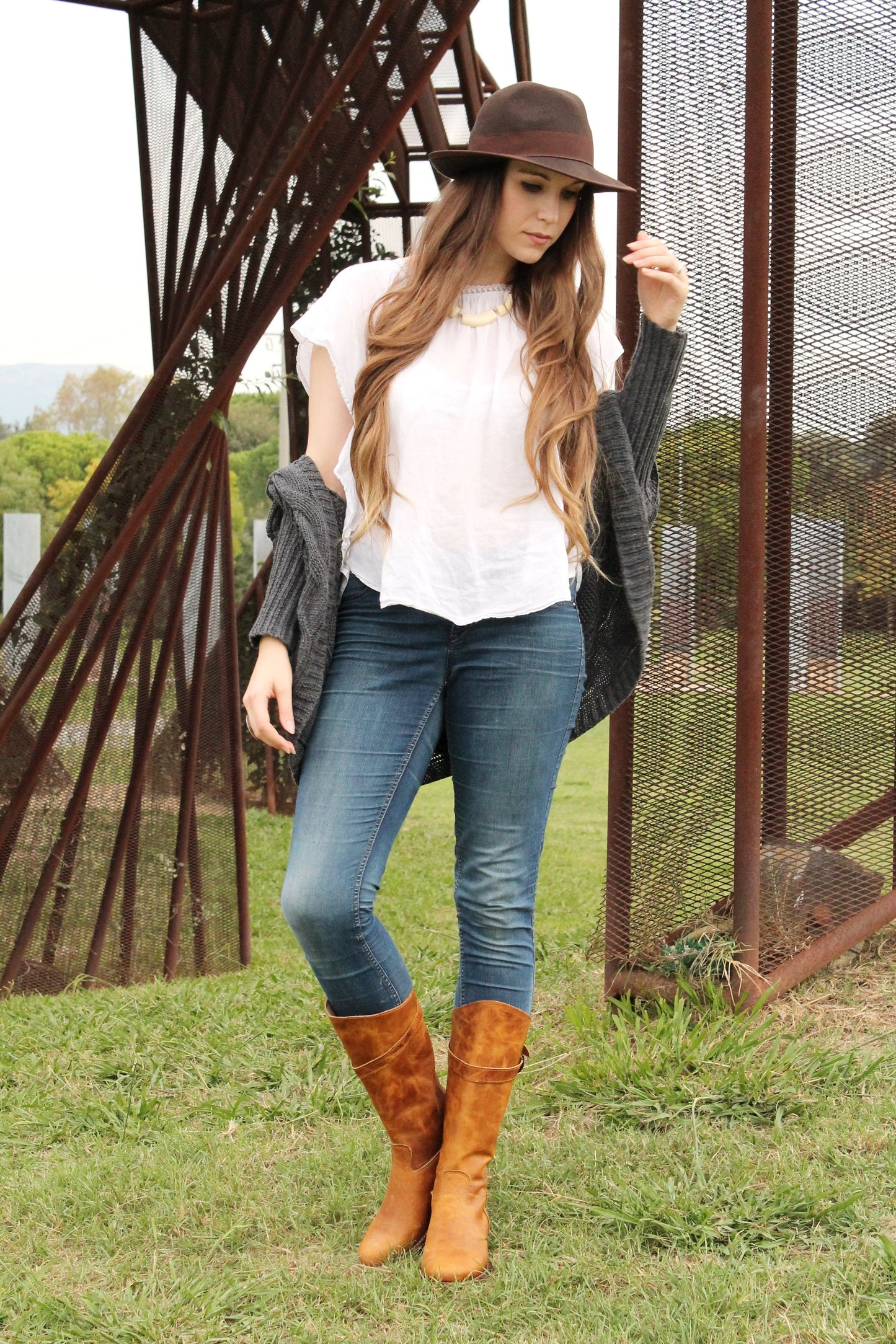 Tall Leather Boots | Handmade Brown Knee High Design with Comfort 8