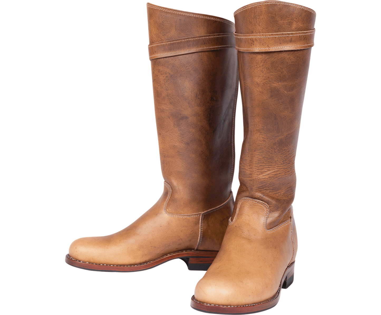 Tall Leather Boots | Handmade Brown Knee High Design with Comfort 1