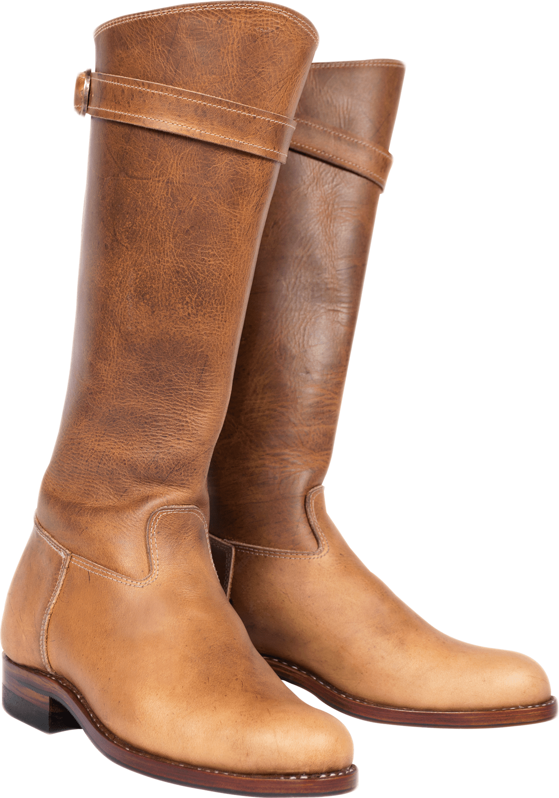 Tall Leather Boots | Handmade Brown Knee High Design with Comfort 2